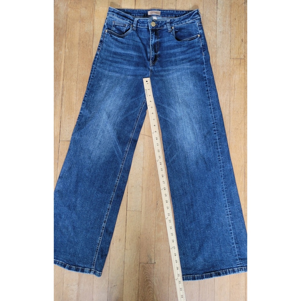 KUT From The Kloth Jean Wide Leg Jeans Women's 10 High Rise Blue Stretch Denim - Picture 3 of 11